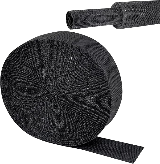 2 in 1 Heat Shrink Braided Sleeving Fabric Tubing-Ideal fit Irregular Shape by Sunnarepoon
