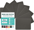 Iron on Patches for Clothes, 8 Pieces Patches for Cloth, 100% Cotton Fabric by ForABetterHomeLife
