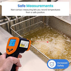 Etekcity Infrared Thermometer Laser Temperature Gun 774, Pizza Oven, Adjustable - Image 8