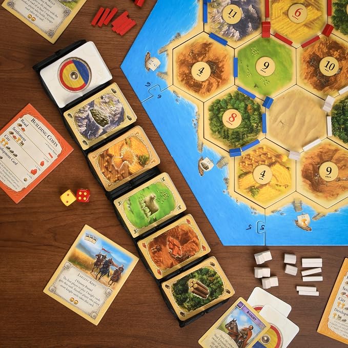 Card Holding Organizer for Catan Game, 6 Stacks of Cards, 3x15 inches, Non-Slip - Image 4