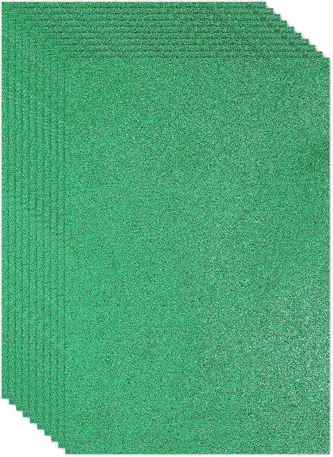 PATIKIL Green Shiny EVA Glitter Foam Sheet 16x12 Inch 2mm Thick by PATIKIL