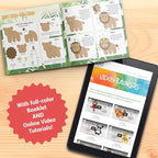 Craftorama Sewing Kit for Kids, Fun and Educational Wild Animal Craft Set for - Image 5