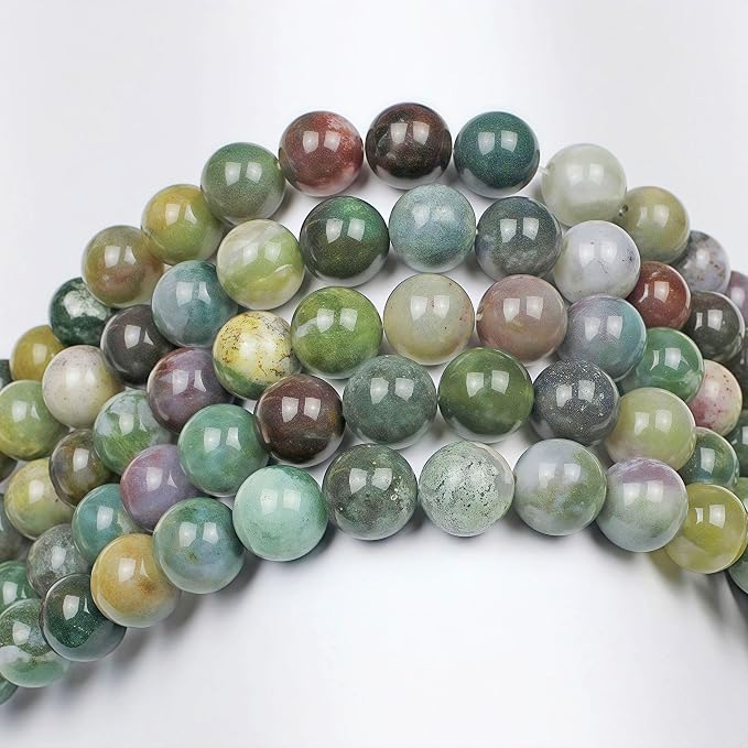 MJDCB AAA Natural Round India Agate Stone Beads Onyx Loose Beads - Image 6