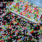 1200Pcs 4mm Colors Random Crystal Glass Beads by Laopottbeads