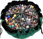 SIQUK Large Dice Bag with Pockets Big Capacity Dice Bag Drawstring Dice Pouch by SIQUK