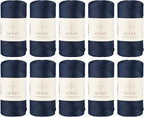 10 Skeins of Sensy Premium 2mm 251 Yards Polyester Rope 100% Polypropylene Cord by SSENSY