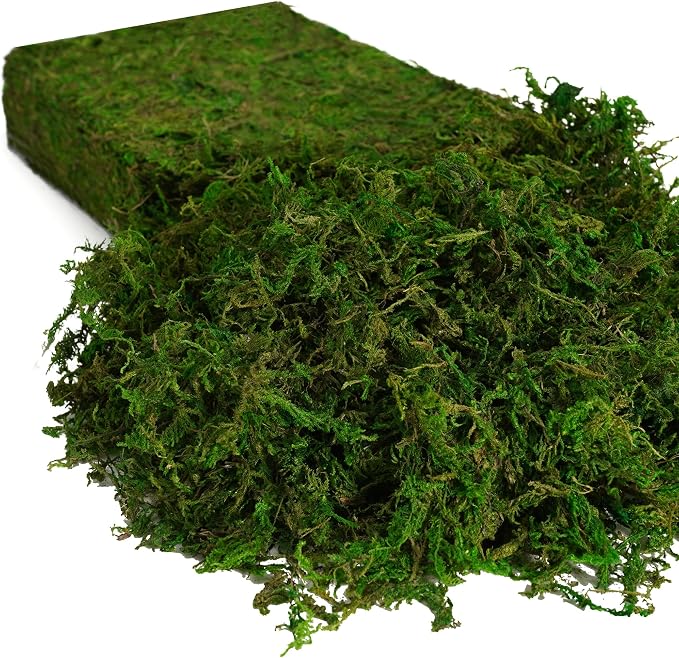 USMOLA 8OZ Fake Green Moss for Crafts, Terrariums, Fairy Gardens & Indoor Plants - Image 2