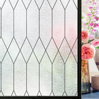 Windimiley Window Privacy Film Stained Glass Static Clings, Bathroom Frosted by WindimileyDecor