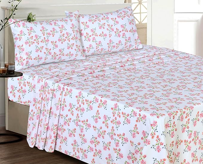 RUVANTI 100% Cotton Sheets – Queen Size Percale Bedding, Cooling & Breathable - Image 2