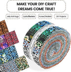 Craftido-20 Options-100% Cotton Jelly Roll Fabric Precut Strips - Image 5