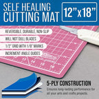 U.S. Art Supply 12" x 18" Self-Healing Cutting Mat 5-Ply - Image 2