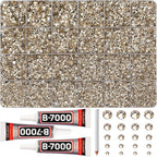 31000Pcs Tan Rhinestones Bedazzling, Flat Back Resin Diamond Jewel Crystal by Worthofbest