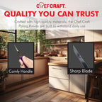 Chef Craft Select Paring Knife Set, 2.5 inch blade 6 inch in length 4 piece set - Image 6