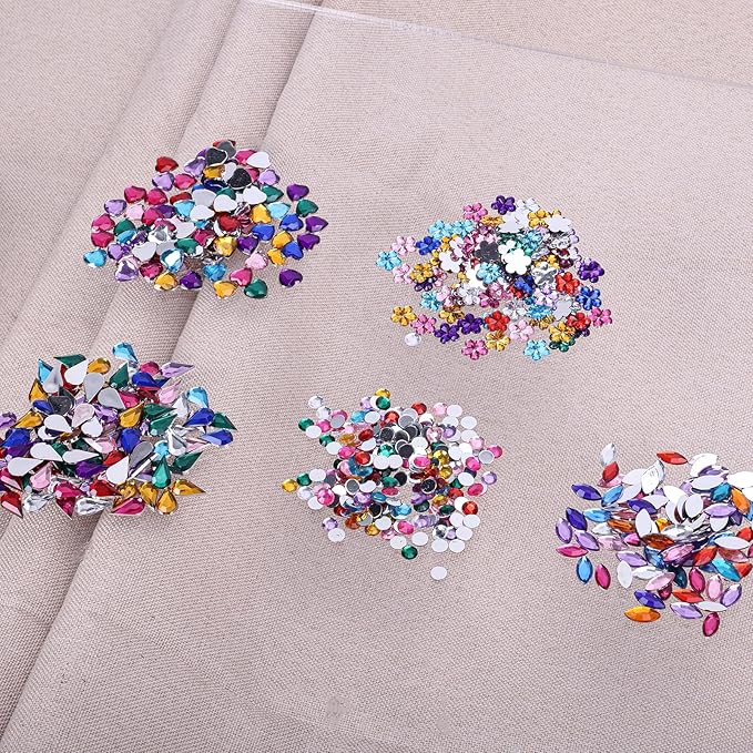 JPSOR 600pcs Rhinestones Crystal Gems - Image 6