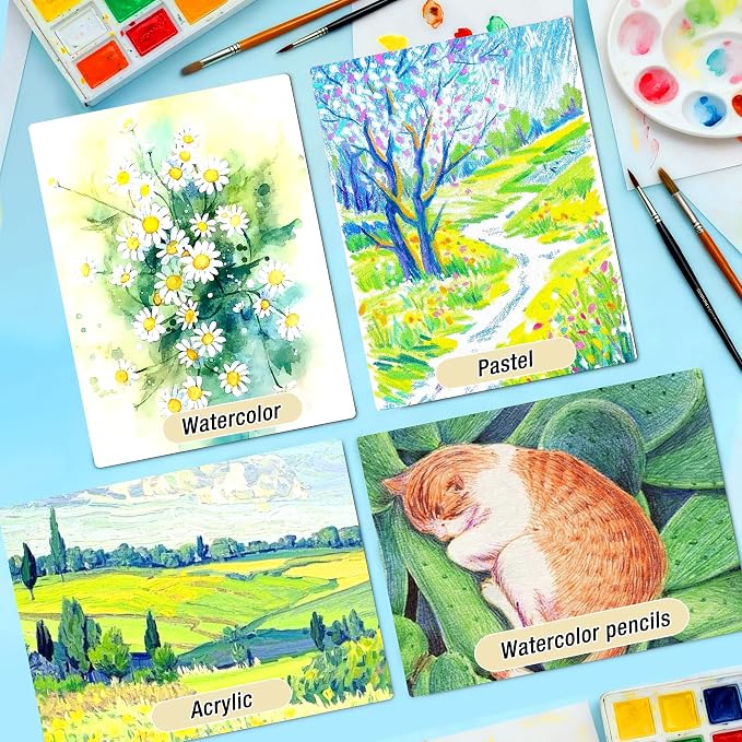 Creazic Watercolor Paper Pad 9"x12" 140lb/300gsm | Acid-Free Cold-Pressed - Image 3