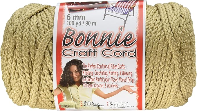 Bonnie Macrame Craft Cord 6mmX100yd by PepperellCrafts