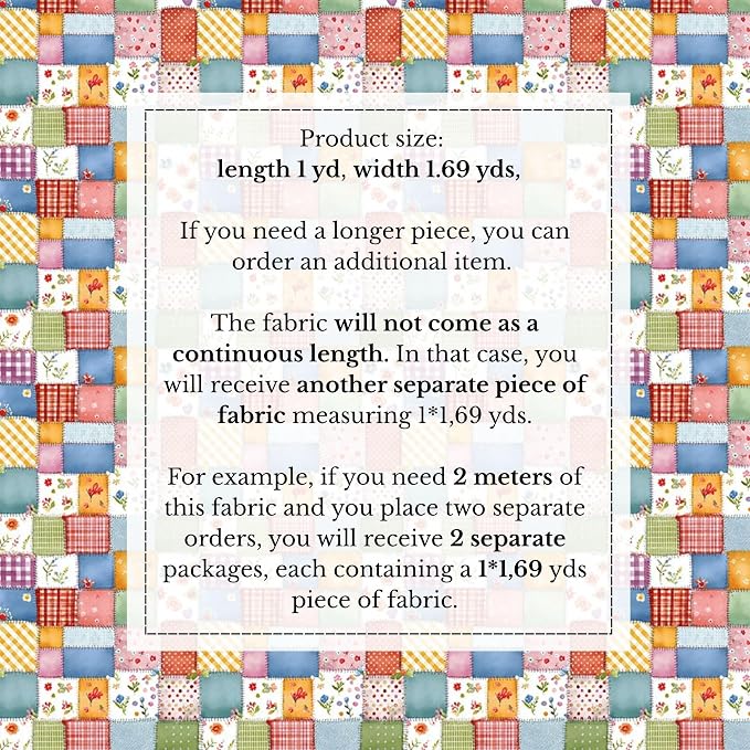 100% Cotton Fabric by the Yard – Turkish Quality Quilting & Sewing Fabric - Image 4