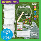 Made By Me Mix & Mold Your Own & Make 4 DIY Personalized Stepping Stones - Image 5