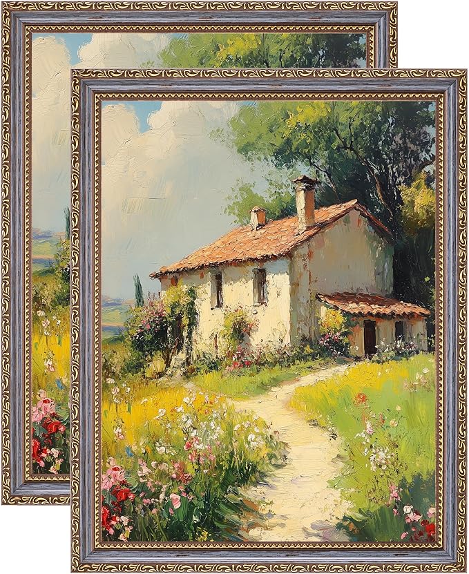 eletecpro 11x14 Vintage Picture Frame, Glass Cover, Horizontal or Vertical by eletecpro