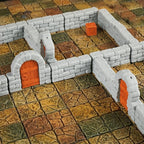 Dungeon Walls 40pcs 28mm Miniature RPG Terrain Modular System DND Terrain - Image 9