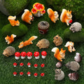 Fairy Garden Accessories, 34 Pieces Resin Squirrel Figures Miniature Garden by GGSTDDUP