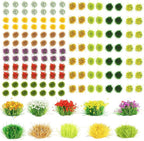 140Pcs DIY Miniature Colorful Flower Cluster Self Adhesive Flower Vegetation by Unknown