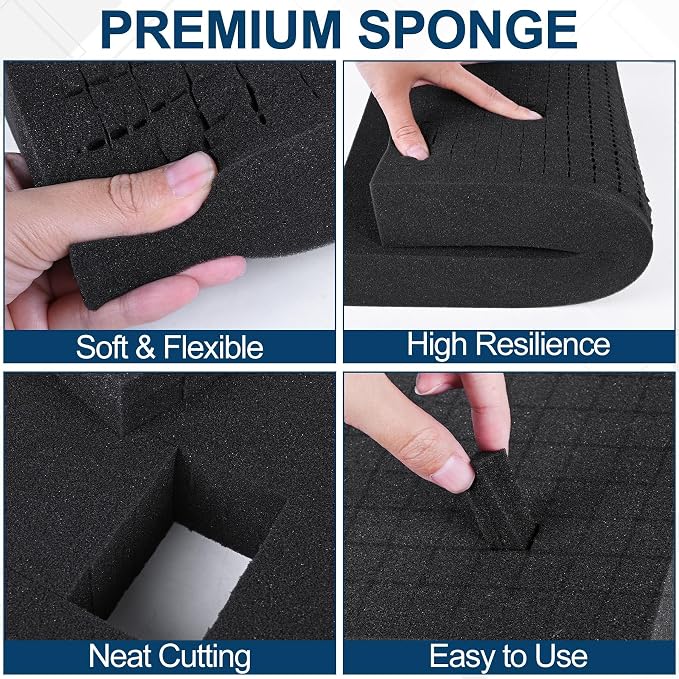 MYFAMIREA 8 Pcs Pick and Pluck Foam Sheets 2 Size Polyurethane Apart Foam - Image 3