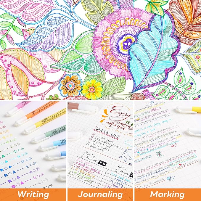 HANKU 0.38mm Fine Point Pen, 16 Colored Fineliner Bible Pens No Bleed Through - Image 4