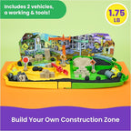 Kinetic Sand Construction Zone, Moldable Play Sand Sensory Toys, Ages 3+ - Image 2