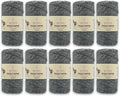 10 Skeins of Sensy Premium 2mm 251 Yards Sparkle Polyester Rope 90% by SSENSY