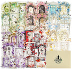 60PCS Butterfly Window PET Stickers – Romantic Vintage Style Journal Supplies by Unknown