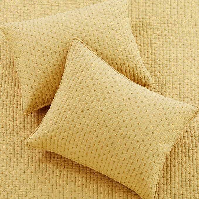 Levtex Home Cross Stitch Reversible King/Cal King Quilt Set - Image 6
