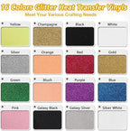​TORC White Glitter HTV White Heat Transfer Vinyl HTV Rolls - Image 5