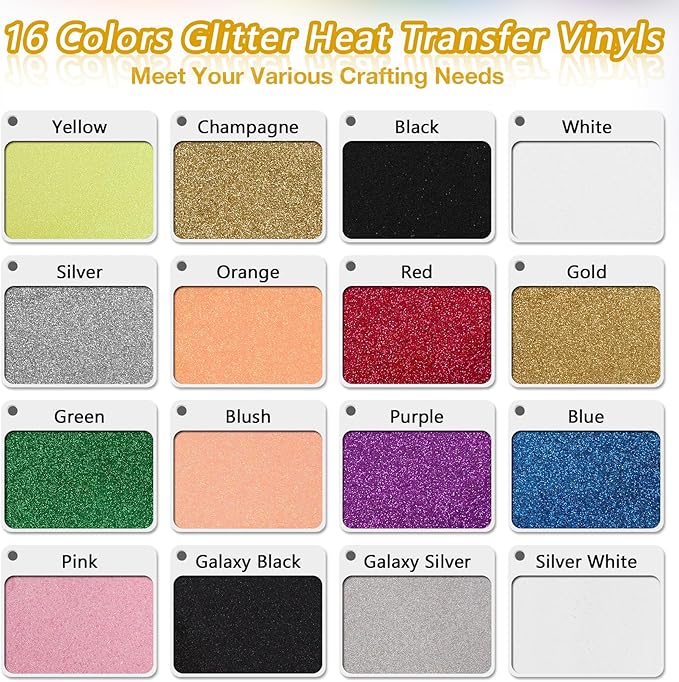 TORC Orange Pink Glitter HTV Vinyl Roll 12" x 6 ft, Sparkly Iron On Heat - Image 5