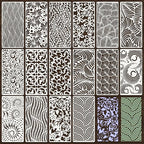 Texture Stencils for Crafts Reusable 16Pcs Stencils | DIY Art Painting Stencil by Unknown