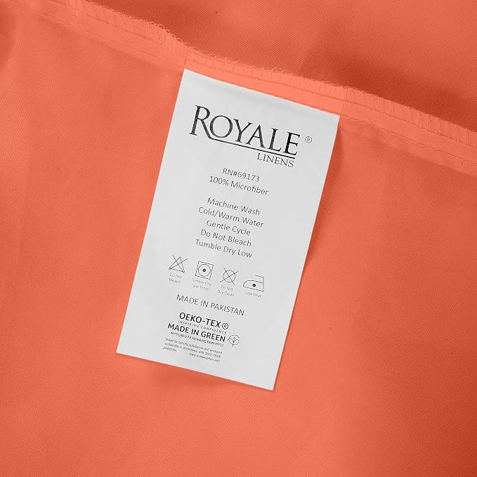 Royale Linens 2 Pack Bulk Flat Sheet Set - Image 9