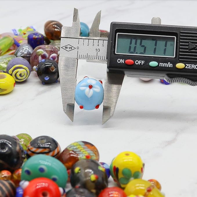 Assorted Glass Beads for Jewelry Making Adults, Bulk Glass Beads for Crafts - Image 3