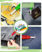 FIVEIZERO Seam Rippers for Sewing – 2 Big and 2 Small Stitch Remover Tools - Image 4