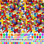 3200 Pcs Colorful Irregular Crystal Mosaic Tiles, 6.6lb Tiny Mosaic Tile DIY by UZLUbuywithconfidence