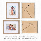 Sheffield Home 4 Piece Gallery Wall Frame Set, 8x10 Inch, Light Natural - Image 4