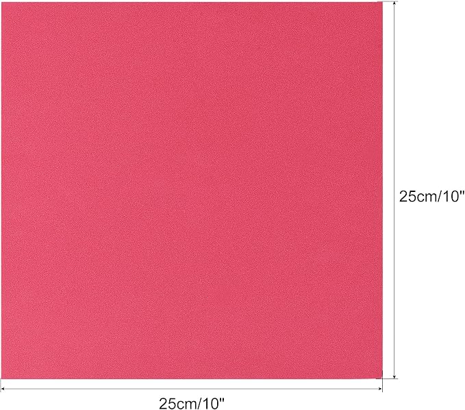uxcell Red EVA Foam Sheets 10 x 10 Inch 3mm Thickness - Image 2