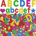 Glitter Foam Letter Stickers 335 Pcs Self-Adhesive Uppercase & Lowercase ABC by Unknown