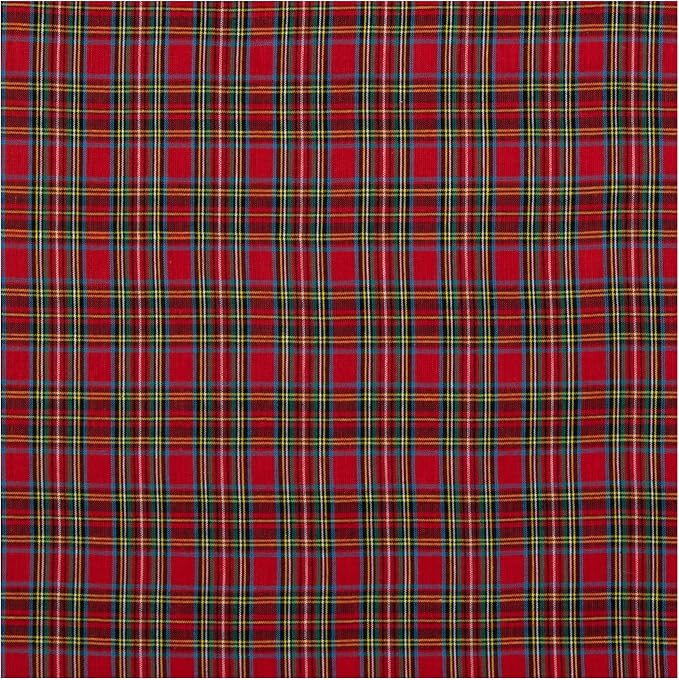 Hobby Lobby Red Royal Stewart Tartan Cotton Calico Fabric, 1 Yard | Precut by HobbyLobby