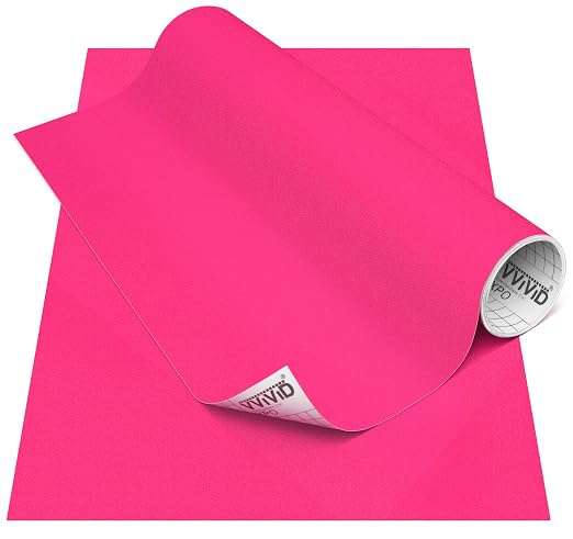 VViViD DECO65 Suede Pink Permanent Adhesive Craft Vinyl by VVIVIDVINYL