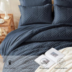 Zzlpp Full Comforter Set 7 Pieces, All Season Boho Bedding Sets - Image 3