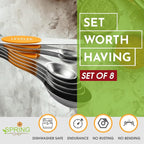 Spring Chef Stainless Steel Magnetic Measuring Spoons Set of 8 - Image 3