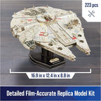 4D Build Star Wars Millennium Falcon 3D Model Kit, Star Wars Gifts, Desk Decor - Image 2