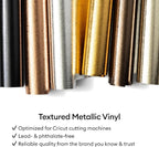 Cricut Textured Metallic Permanent Vinyl 6ft Luxe Sampler - Image 10