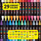 posca Acrylic Paint Markers, 8K Broad Bold Thick Chisel Tips, Artist - Image 8