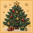 POETRYDRAW Christmas Decor Tree Snowy Pearl Art Kit - Image 7